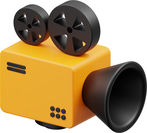 Video Camera 3D Icon