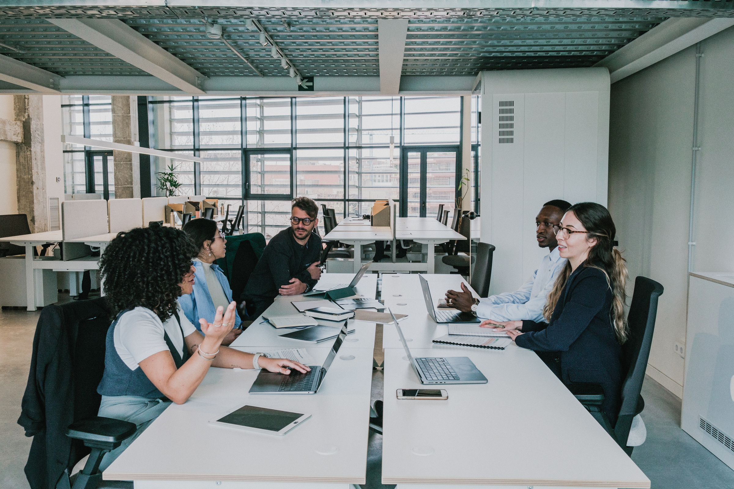 Cool Corporate Team Working in an Office